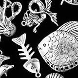 Maxbell Wholesale 13 Assorted Animal Styles Dolphin Fish Star Pendant Charms Craft