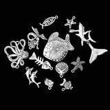 Maxbell Wholesale 13 Assorted Animal Styles Dolphin Fish Star Pendant Charms Craft