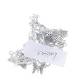 Maxbell Wholesale 12 Assorted Antique Butterfly Insect Charms Pendant Findings
