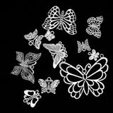 Maxbell Wholesale 12 Assorted Antique Butterfly Insect Charms Pendant Findings