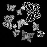 Maxbell Wholesale 12 Assorted Antique Butterfly Insect Charms Pendant Findings