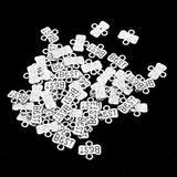 Maxbell 50 Pieces Spacer Connector Findings with 2 Holes Jewelry Making Craft