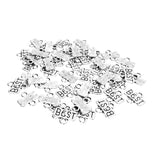 Maxbell 50 Pieces Spacer Connector Findings with 2 Holes Jewelry Making Craft