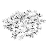 Maxbell 50 Pieces Spacer Connector Findings with 2 Holes Jewelry Making Craft