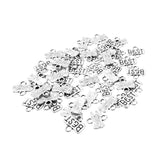 Maxbell 50 Pieces Spacer Connector Findings with 2 Holes Jewelry Making Craft