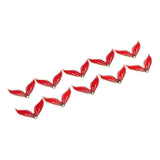 Maxbell 10 Pieces Red Stylish Sea Mermaid Tail Pendant Bead Jewelry Craft 18x22mm