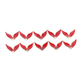 Maxbell 10 Pieces Red Stylish Sea Mermaid Tail Pendant Bead Jewelry Craft 18x22mm