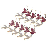 Maxbell 10 Pieces Sea Mermaid Pendant Findings Bead DIY Crafts 2 Side Charms Mermaid