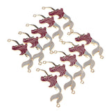 Maxbell 10 Pieces Sea Mermaid Pendant Findings Bead DIY Crafts 2 Side Charms Mermaid