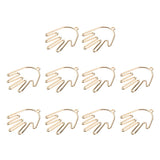 Maxbell 10x Handmade Fashion Hollow Palm Earing Pendant DIY Jewelry Findings Gold