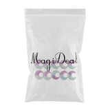 Maxbell 10 Pieces Lovely Star Moon Beads Pendant DIY Findings Beads Purple Green
