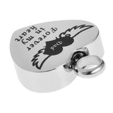 Maxbell Memorial Keepsake Necklace Mind Forever in My Heart Ashes Pendant  DAD