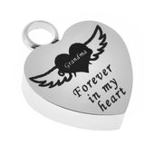 Maxbell Memorial Keepsake Necklace Mind Forever in My Heart Ashes Pendant  Grandma