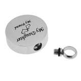 Maxbell Stainless Steel Locket Urn Pendant Memorial Cremation Ash Holder Daughter