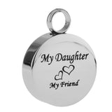 Maxbell Stainless Steel Locket Urn Pendant Memorial Cremation Ash Holder Daughter