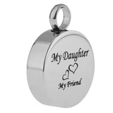 Maxbell Stainless Steel Locket Urn Pendant Memorial Cremation Ash Holder Daughter