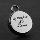 Maxbell Stainless Steel Locket Urn Pendant Memorial Cremation Ash Holder Daughter