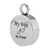 Maxbell Stainless Steel Locket Urn Pendant Memorial Cremation Ash Holder Wife
