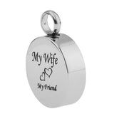 Maxbell Stainless Steel Locket Urn Pendant Memorial Cremation Ash Holder Wife