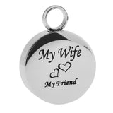 Maxbell Stainless Steel Locket Urn Pendant Memorial Cremation Ash Holder Wife