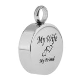 Maxbell Stainless Steel Locket Urn Pendant Memorial Cremation Ash Holder Wife
