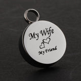 Maxbell Stainless Steel Locket Urn Pendant Memorial Cremation Ash Holder Wife