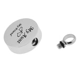 Maxbell Stainless Steel Locket Urn Pendant Memorial Cremation Ash Holder Aunt