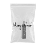 Maxbell Stainless Steel Rectangle Urn Heart Print Pendant Memorial Keepsake Wife