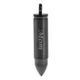 Maxbell Stainless Steel Bullet Shape Cross Cremation Urn Memorial Pendant mom