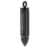 Maxbell Stainless Steel Bullet Shape Cross Cremation Urn Memorial Pendant grandpa