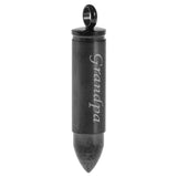 Maxbell Stainless Steel Bullet Shape Cross Cremation Urn Memorial Pendant grandpa