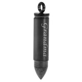 Maxbell Stainless Steel Bullet Shape Cross Cremation Urn Memorial Pendant grandma