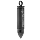 Maxbell Stainless Steel Bullet Shape Cross Cremation Urn Memorial Pendant grandma