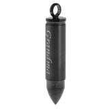 Maxbell Stainless Steel Bullet Shape Cross Cremation Urn Memorial Pendant grandma