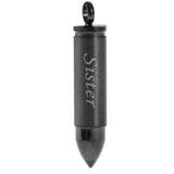 Maxbell Stainless Steel Bullet Shape Cross Cremation Urn Memorial Pendant sister