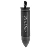 Maxbell Stainless Steel Bullet Shape Cross Cremation Urn Memorial Pendant brother