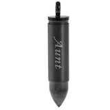 Maxbell Stainless Steel Bullet Shape Cross Cremation Urn Memorial Pendant aunt