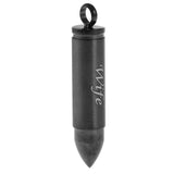 Maxbell Stainless Steel Bullet Shape Cross Cremation Urn Memorial Pendant wife