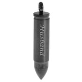 Maxbell Stainless Steel Bullet Shape Cross Cremation Urn Memorial Pendant husband