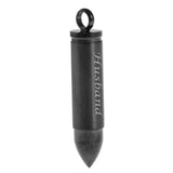 Maxbell Stainless Steel Bullet Shape Cross Cremation Urn Memorial Pendant husband