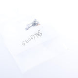 Maxbell 3 Pairs Stainless Steel Zircon Piercing Stud Earrings Pentagram White Zircon