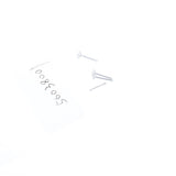 Maxbell 4Pcs Stainless Steel Zircon Crystal Straight Bar Nose Helix Piercing 20g