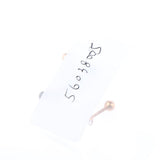 Maxbell 3 Pairs Stainless Steel Zircon Piercing Stud Earrings Round White Zircon