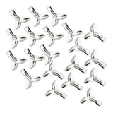 Maxbell 20 Pieces Silver Mini Tree Pendant Loose Beads Finding Making Accessories