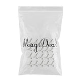 Maxbell 20 Pieces Silver Mini Tree Pendant Loose Beads Finding Making Accessories