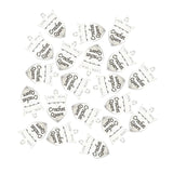 Maxbell 20Pcs DIY Handmade Craft Vintage Alloy Jewelry Accessory Heart Crown Pendant