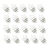 Maxbell 20Pcs DIY Handmade Craft Vintage Alloy Jewelry Accessory Heart Crown Pendant