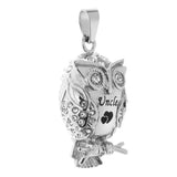 Maxbell Chubby Perched Crystal Owl Bird Memorial Keepsake Ash Urn Pendant Uncle