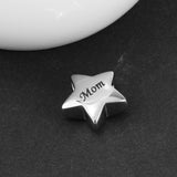 Maxbell Stainless Steel Star Memorial Pendant Ashes Urn Cremation Jewelry Mom