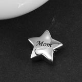 Maxbell Stainless Steel Star Memorial Pendant Ashes Urn Cremation Jewelry Mom